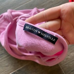 brandy melville bubblegum pink tank